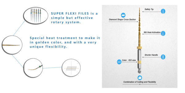 SUPER FLEXI FILES--Endodontic instruments for root canal - Rogindental